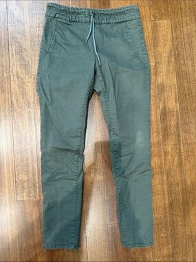 BEVY FLOG Women's Olive Drawstring Shely pants size 28